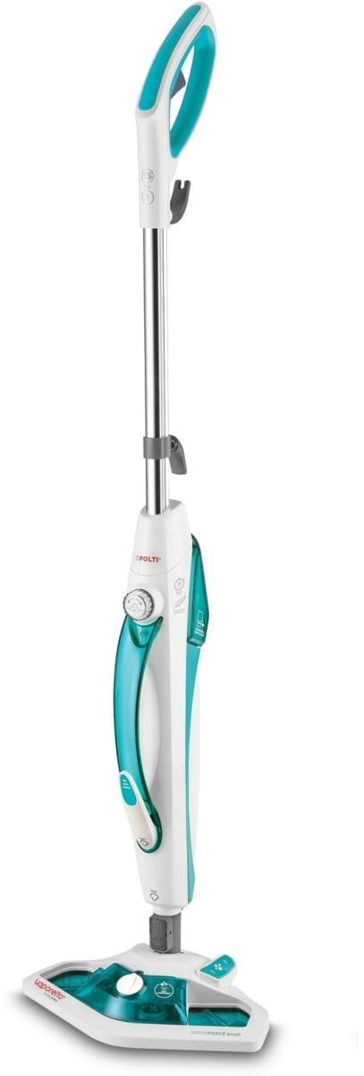 foto del prodotto polti vaporetto sv450 double scopa a vapore 0,3 l 1500 w turchese, bianco
