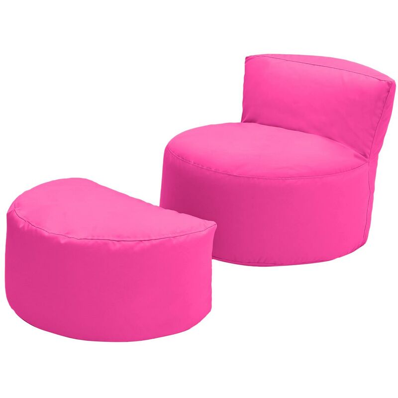 foto del prodotto poltrona a sacco per bambini con poggiapiedi, poltrona a sacco per bambini per giocare all interno e all esterno, poltrona a sacco resistente