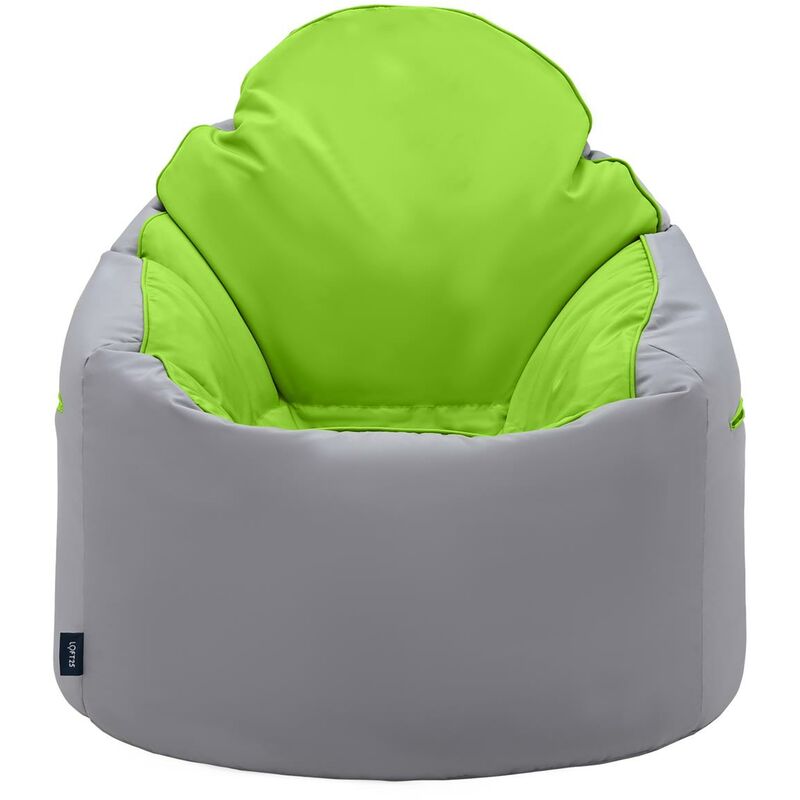 foto del prodotto poltrona a sacco per interni, 80x84 cm poltrona a sacco resistente all acqua, poltrona a sacco con schienale alto per il gaming, pouf rotonda con