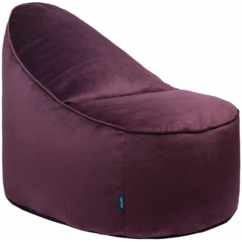 foto del prodotto poltrona a sacco per soggiorno, poltrona a sacco con schienale alto per rilassarsi, 100x90x70 cm, design ergonomico, pouf in velluto, pouf da salotto