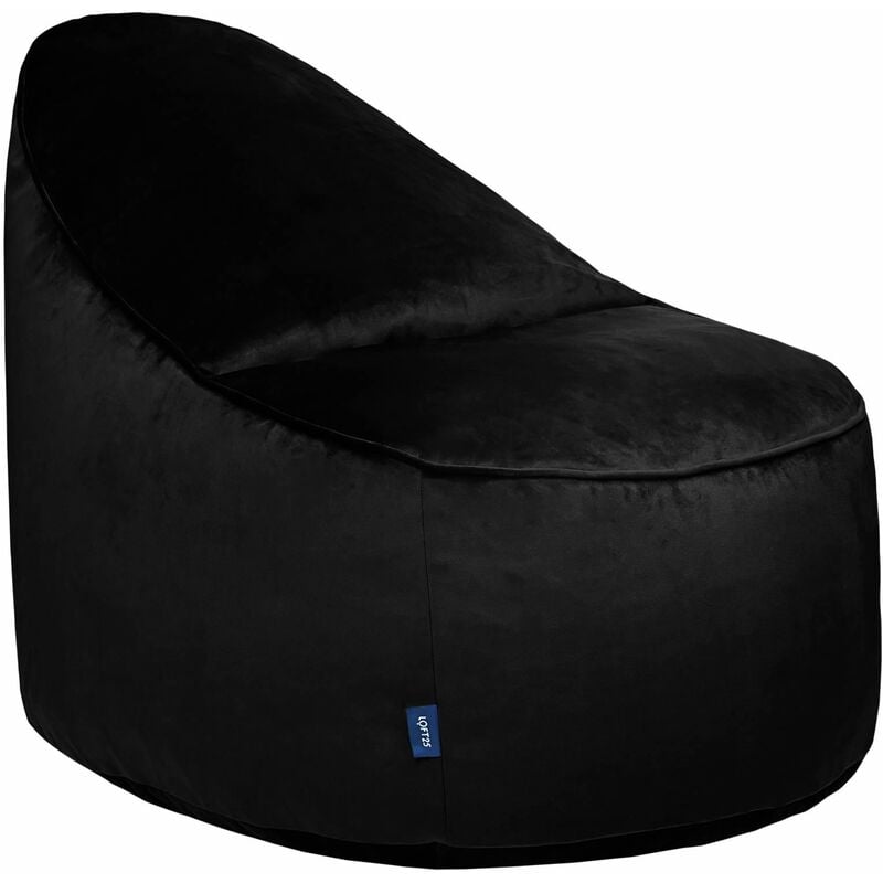 foto del prodotto poltrona a sacco per soggiorno, poltrona a sacco con schienale alto per rilassarsi, 100x90x70 cm, design ergonomico, pouf in velluto, pouf da salotto