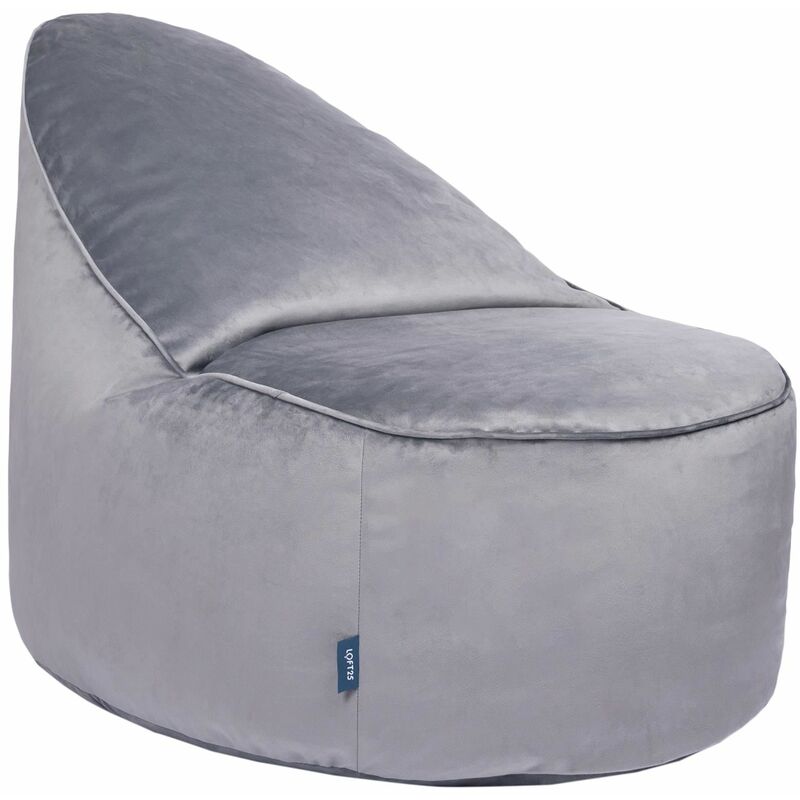 foto del prodotto poltrona a sacco per soggiorno, poltrona a sacco con schienale alto per rilassarsi, 100x90x70 cm, design ergonomico, pouf in velluto, pouf da salotto