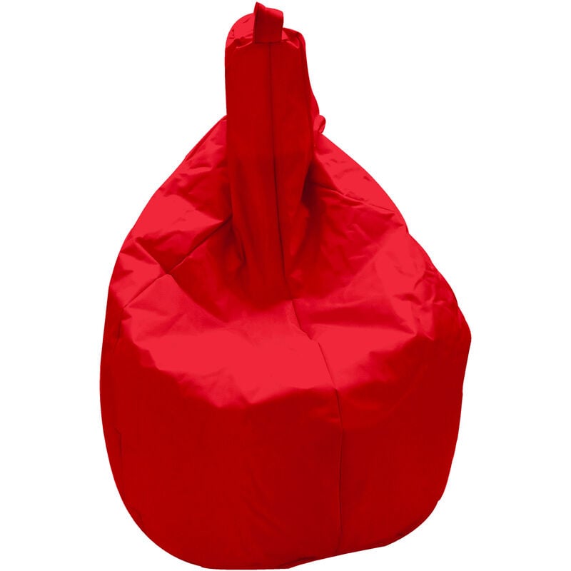 foto del prodotto poltrona a sacco pouf in nylon rossa avalli