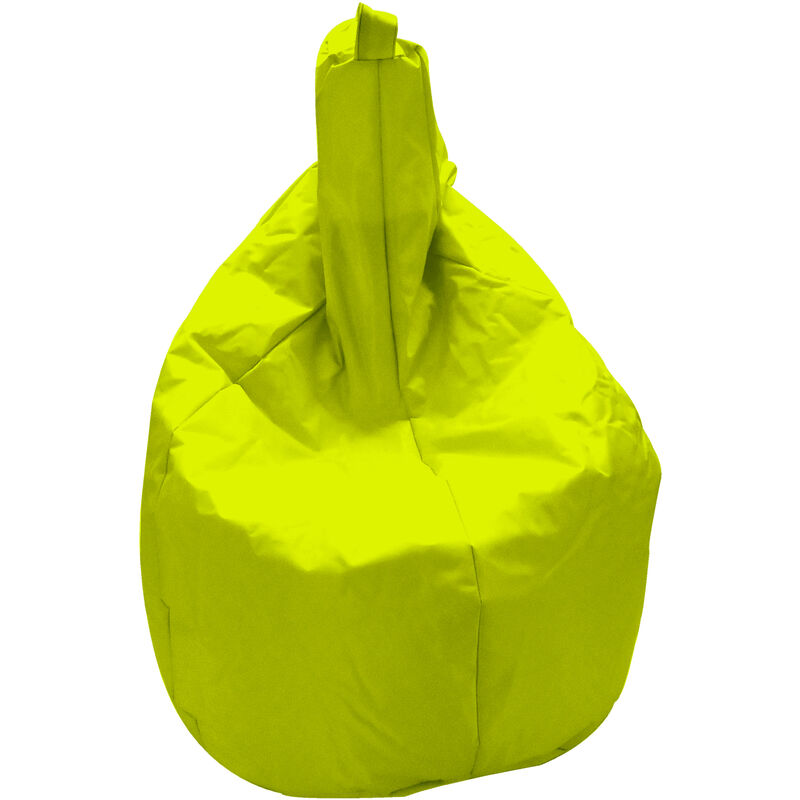 foto del prodotto poltrona a sacco pouf in nylon verde acido avalli