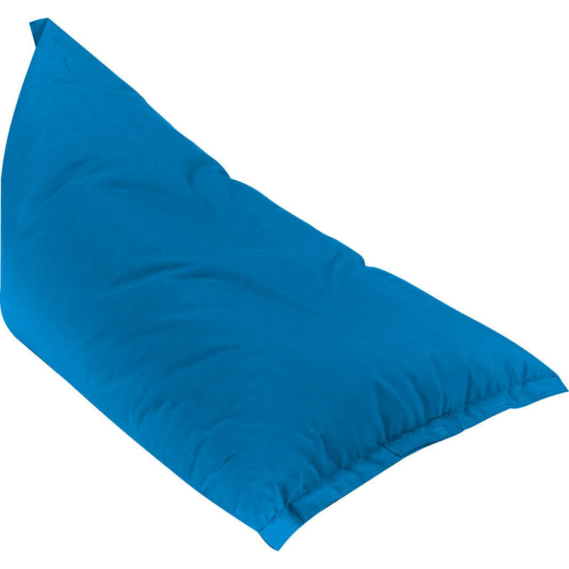 foto del prodotto poltrona a sacco pouf sdraio in acrilico pomodone milk royal blu