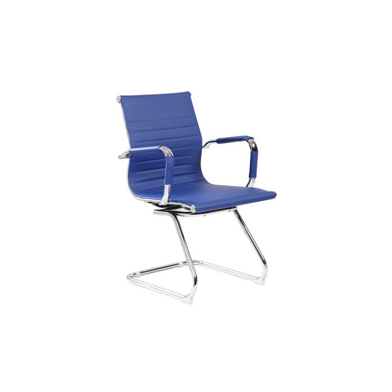 foto del prodotto poltrona attesa dallas in pu con braccioli serena group blu hc9813g