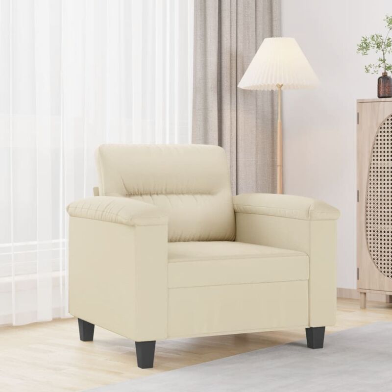 foto del prodotto poltrona crema 60 cm in similpelle vidaxl