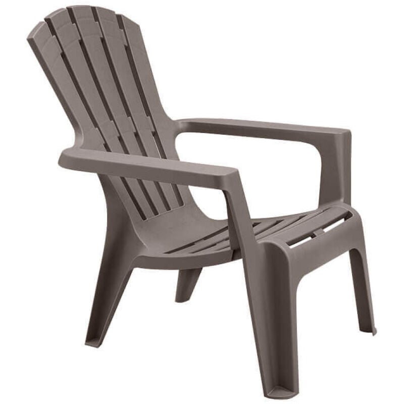foto del prodotto poltrona da giardino in polipropilene cm 73x80x88 maryland colore taupe