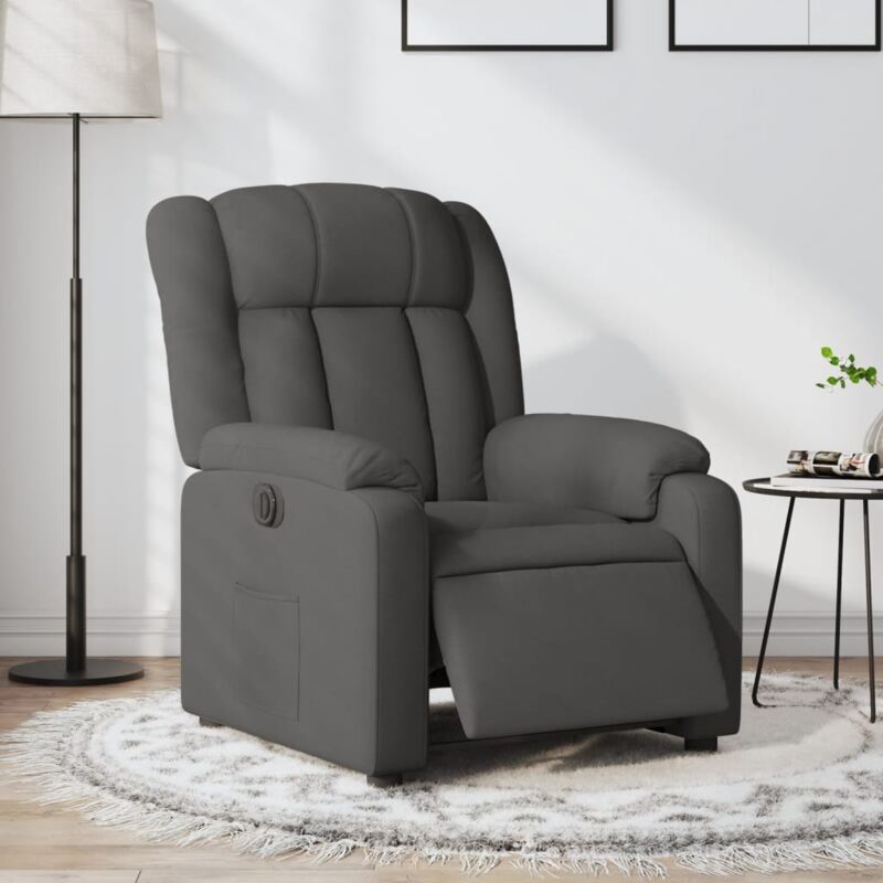 foto del prodotto poltrona elettrica reclinabile grigio scuro in tessutocod mxl 84918