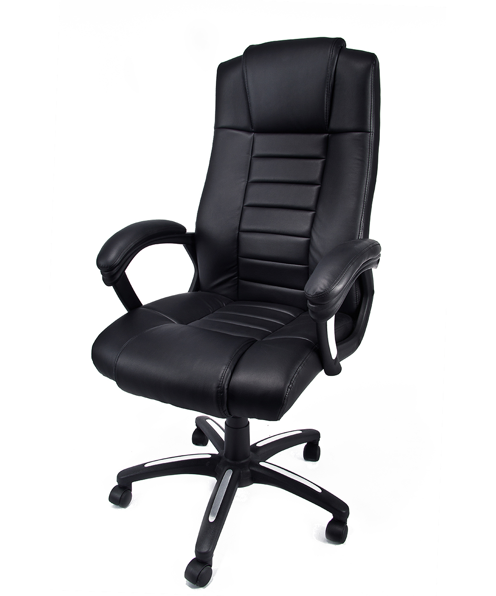 foto del prodotto poltrona ergonomica girevole da ufficio presidenziale in ecopelle modello revolution