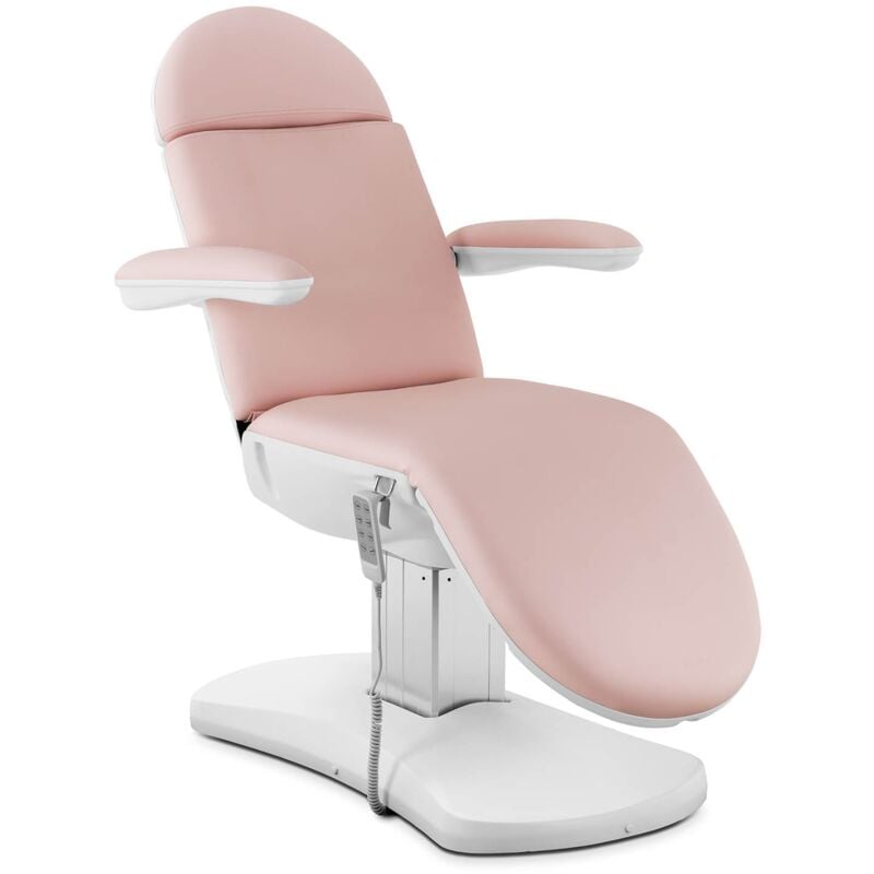 foto del prodotto poltrona estetica con portata di 150 kg rosa bianco
