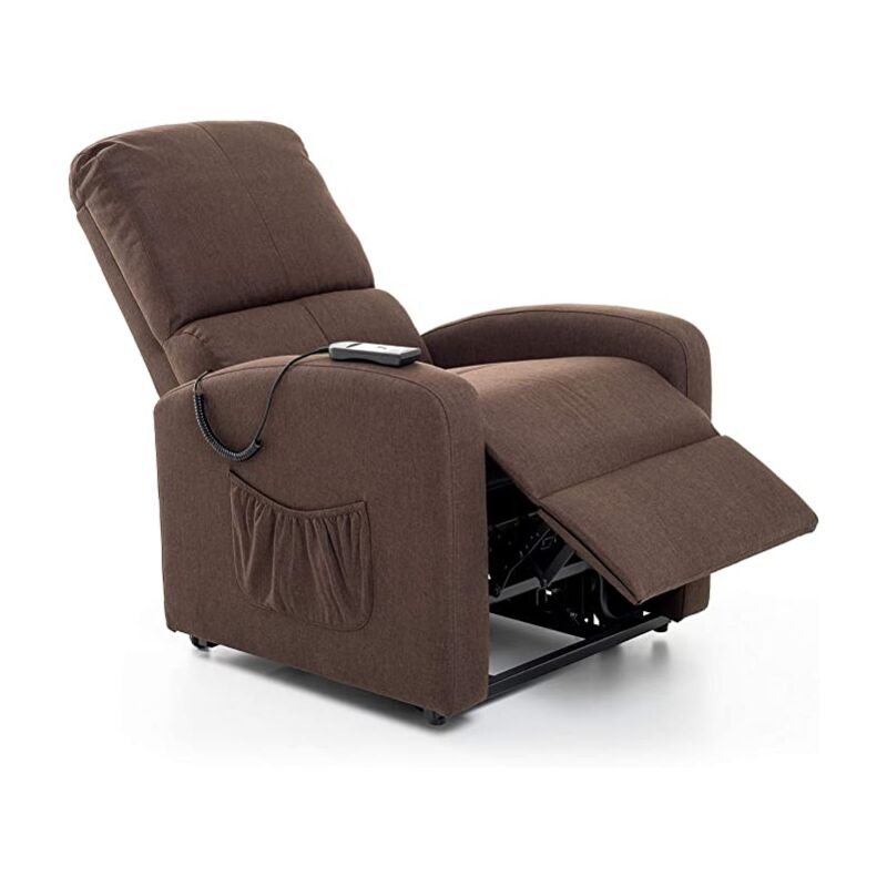 foto del prodotto poltrona fiorella lift relax in colore marrone