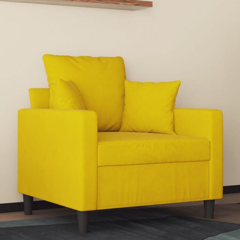foto del prodotto poltrona giallo 60 cm vellutocod mxl 85759