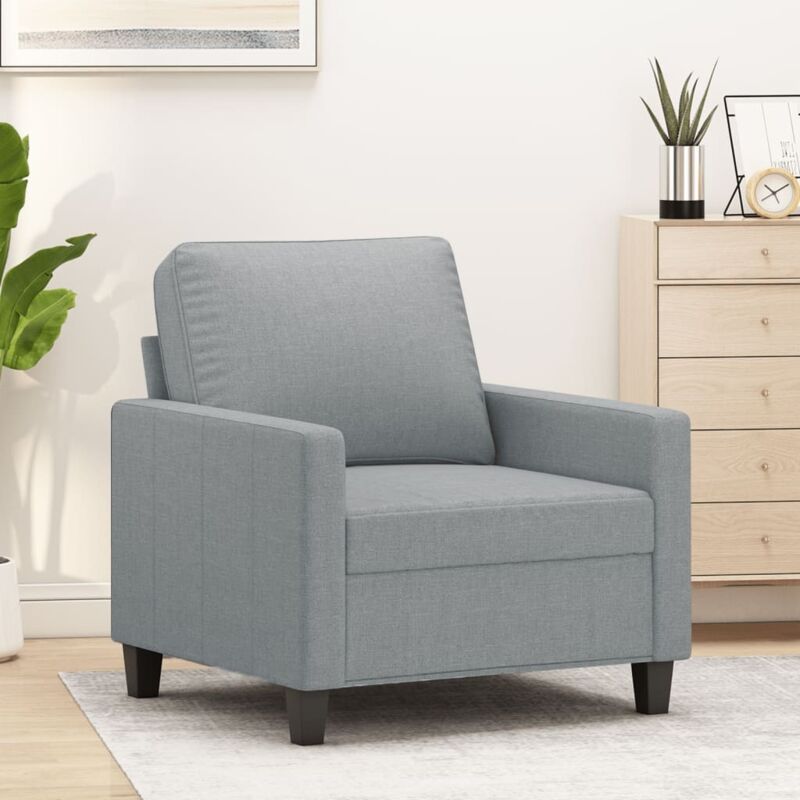 foto del prodotto poltrona grigio chiaro 60 cm in tessutocod mxl 106674
