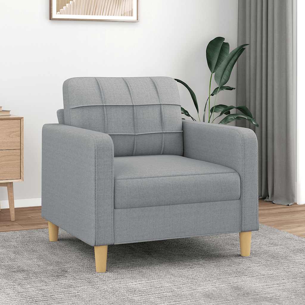 foto del prodotto poltrona grigio chiaro 60 cm in tessutocod mxl 94667