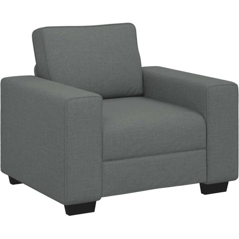 foto del prodotto poltrona grigio scuro 60 cm in tessuto - vidaxl