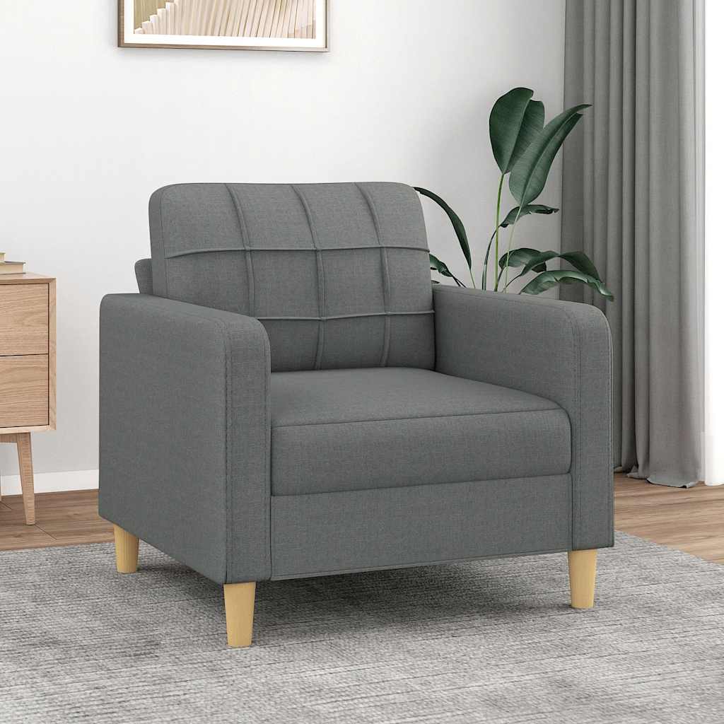foto del prodotto poltrona grigio scuro 60 cm in tessutocod mxl 70666