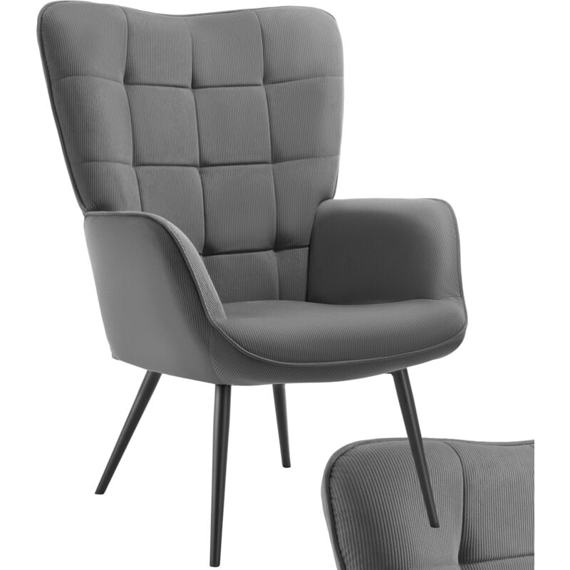 foto del prodotto poltrona hygge imbottita, ergonomica, carico massimo 150 kg poltrone da tv, poltrona relax, poltrona senza pouf