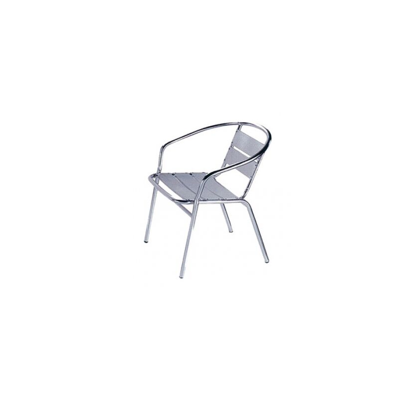 foto del prodotto poltrona in alluminio club cm. 52x61x69h