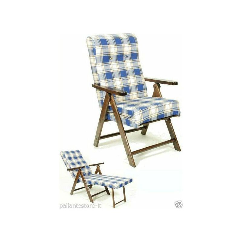 foto del prodotto poltrona in legno mod. giglio con prolunga disponibile in vari colori