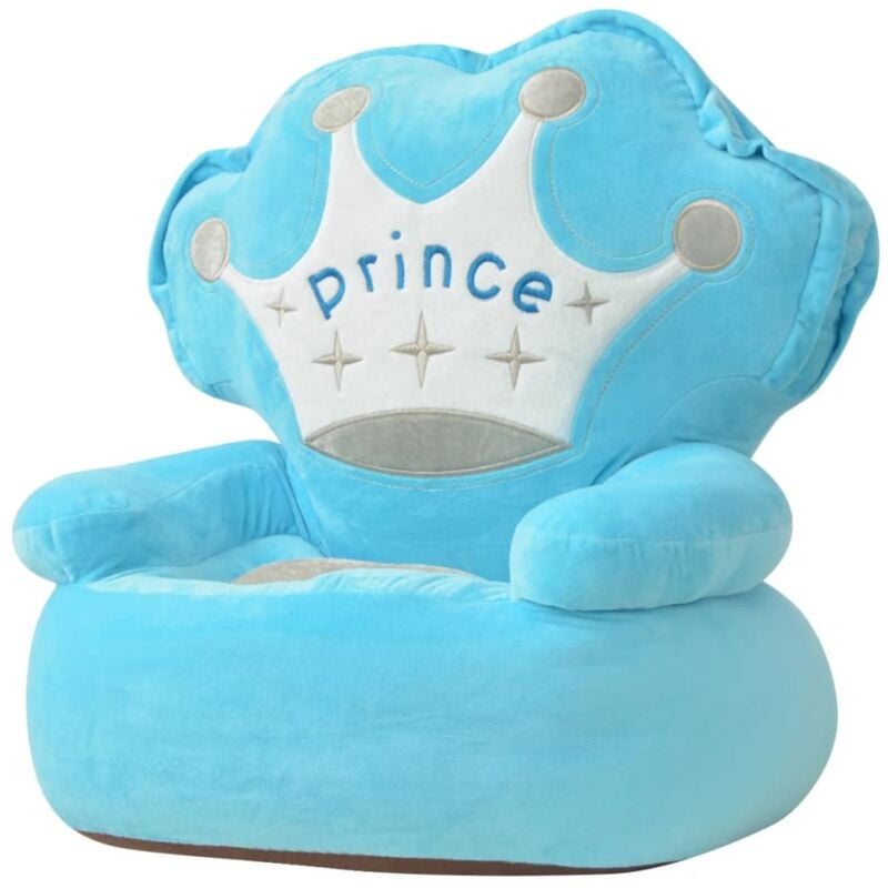 foto del prodotto poltrona in peluche per bambini principe blu vidaxl