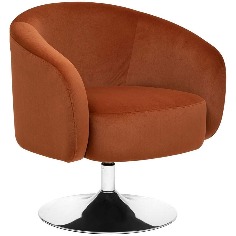 foto del prodotto poltrona in velluto edith h73cm ambra atmosphera cr ateur d int rieur