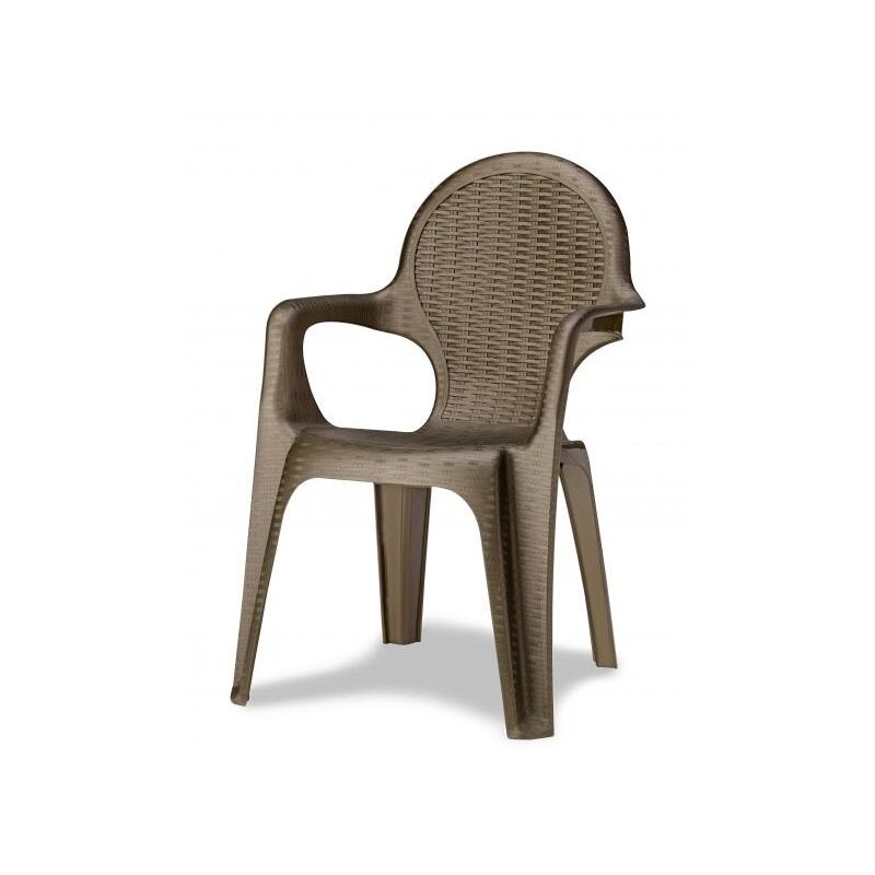 foto del prodotto poltrona intrecciata bronzo 4 pezzi