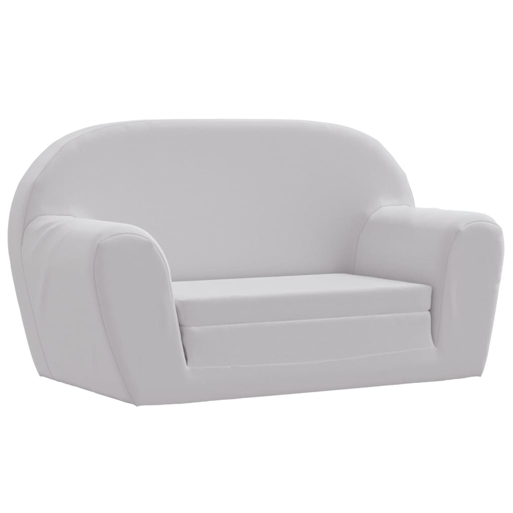 foto del prodotto poltrona letto per bambini grigio chiaro vidaxl