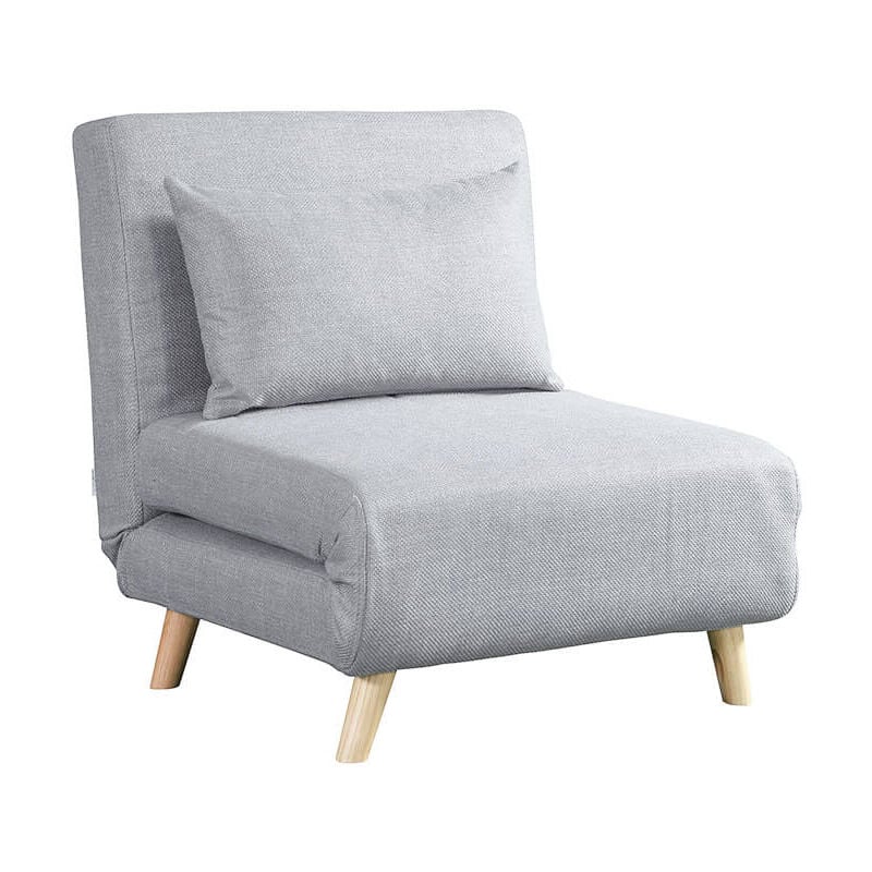 foto del prodotto poltrona letto pieghevole con funzione sonno snooze colore grigio home deluxe