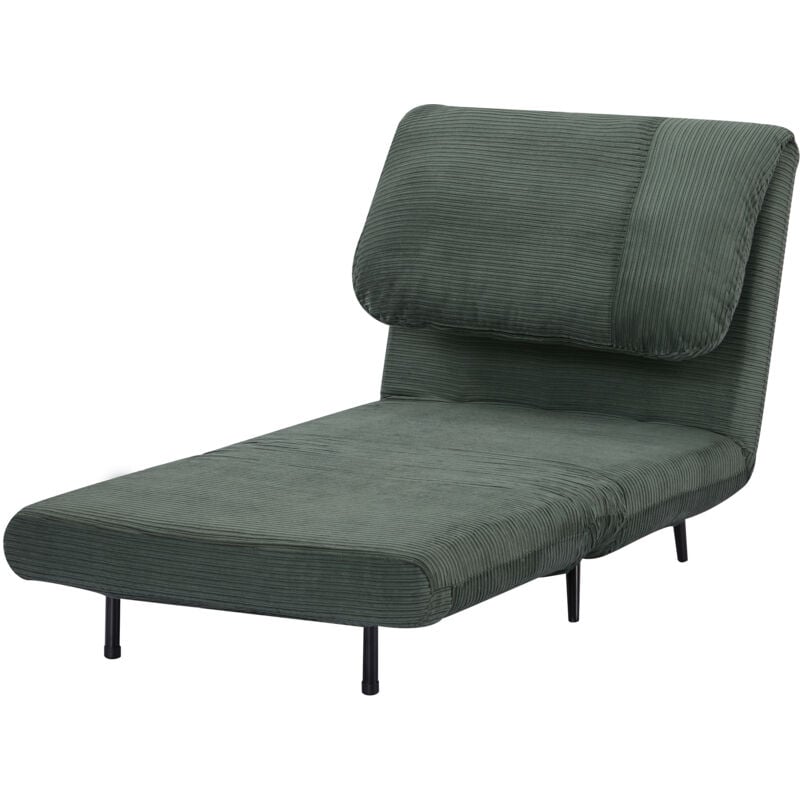 foto del prodotto poltrona letto singolo 2 in 1 schienale regolabile su 3 livelli homcom