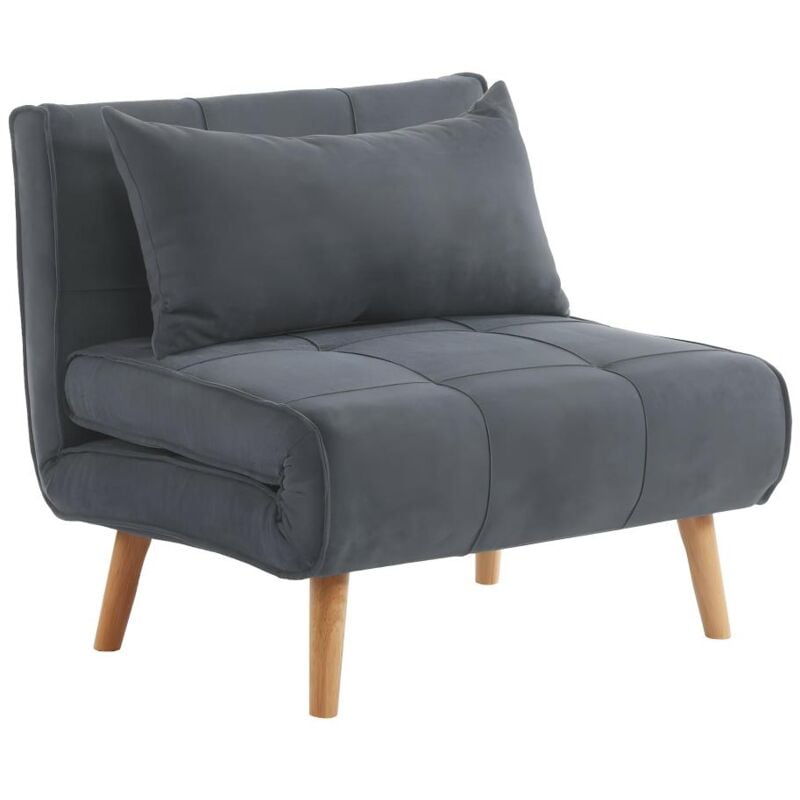 foto del prodotto poltrona letto xl in tessuto anracite chila