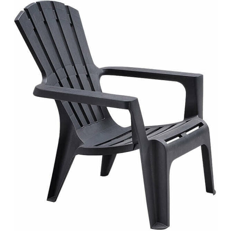 foto del prodotto poltrona maryland 73x80x88 h cm in polipropilene nero