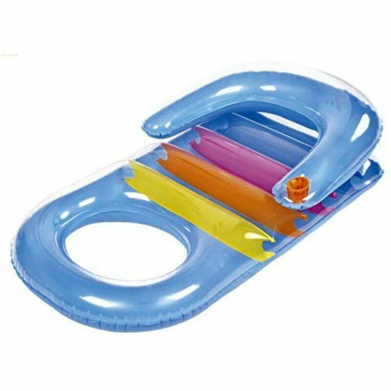 foto del prodotto poltrona materassino gonfiabile multicolor mare piscina con porta bibita 150x86cm trade shop traesio