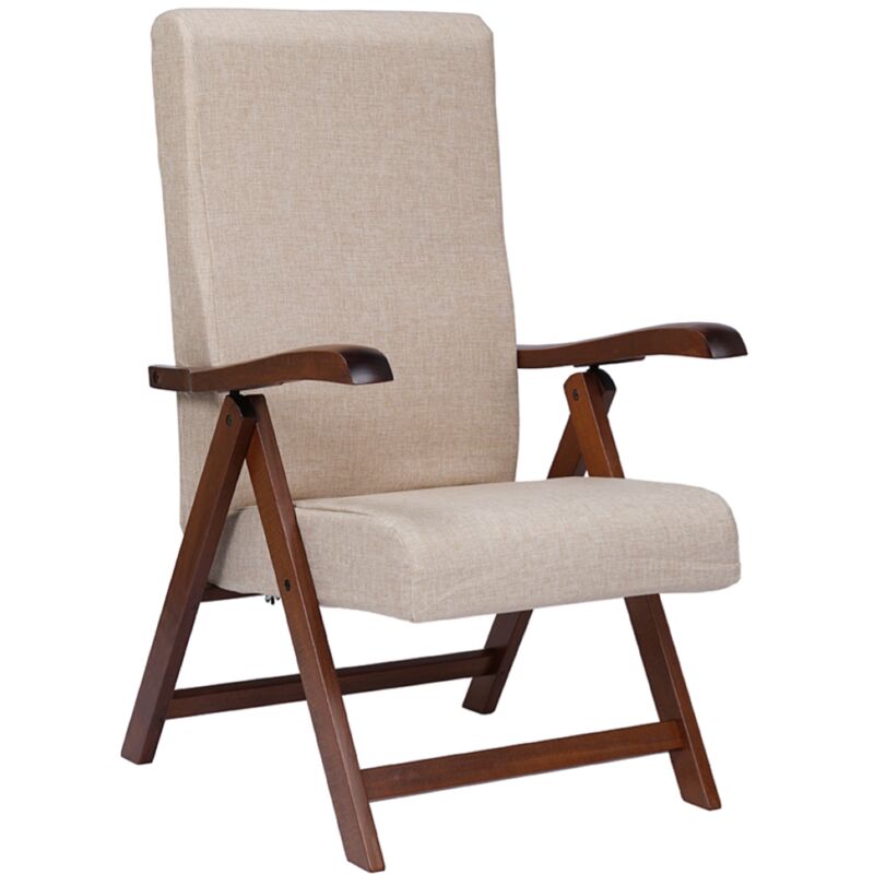 foto del prodotto poltrona miami in faggio con imbottitura relax reclinabile 4 posizioni beige