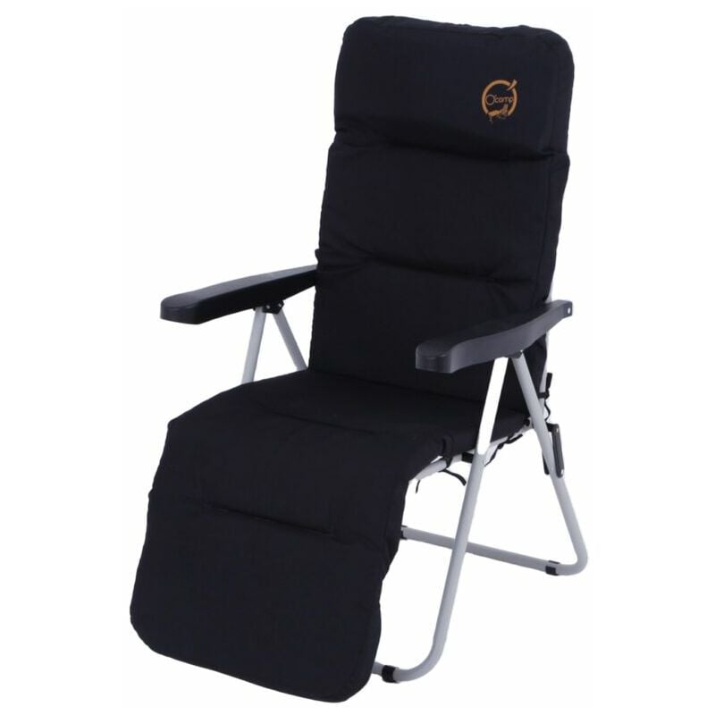 foto del prodotto poltrona nera ultra comfort e relax da campeggio noir