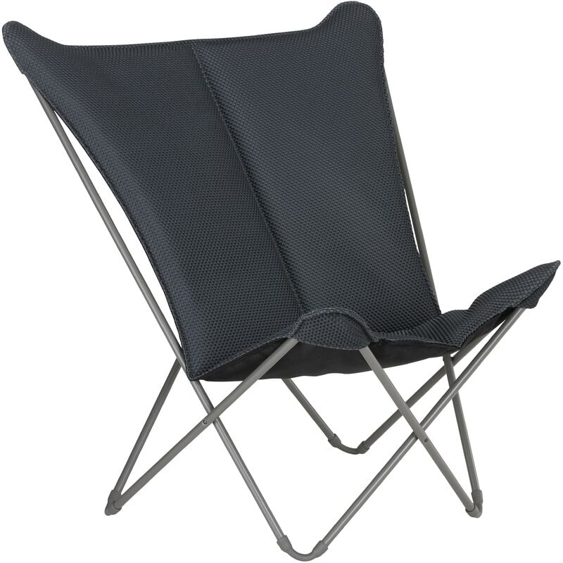 foto del prodotto poltrona pieghevole pop up xl beconfort lafuma lfm5183 dark grey