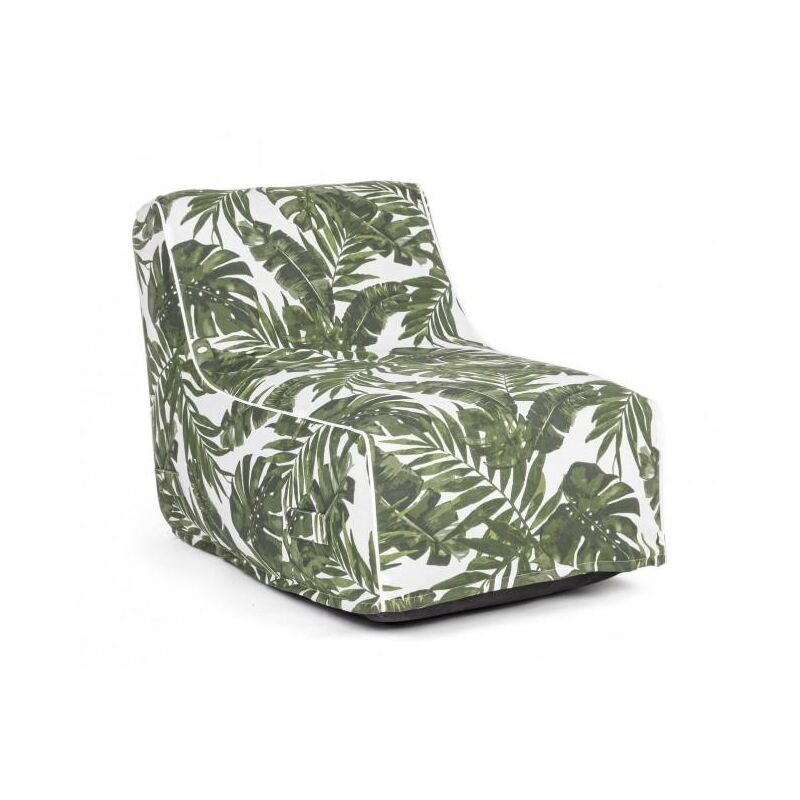 foto del prodotto poltrona pouf chaise longue gonfiabile 90x60x70 cm tessuto in poliestere esotic