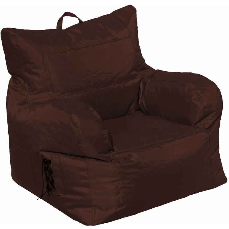 foto del prodotto poltrona pouf in poliestere avalli oxford marrone