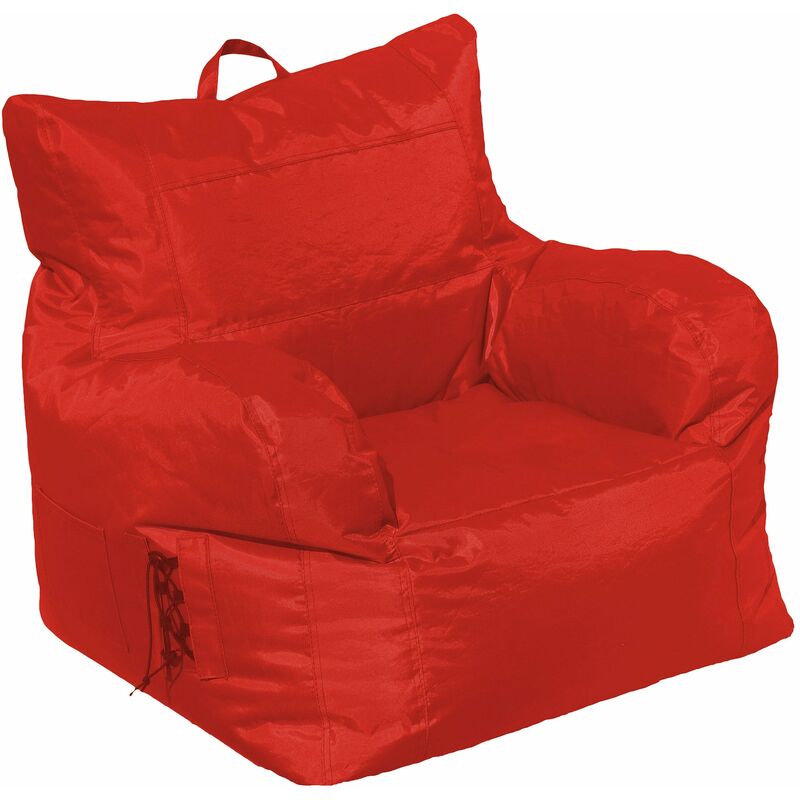 foto del prodotto poltrona pouf in poliestere avalli oxford rosso