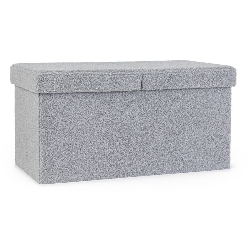foto del prodotto poltrona pouf joris per interno, con struttura in mdf quadrato bianco