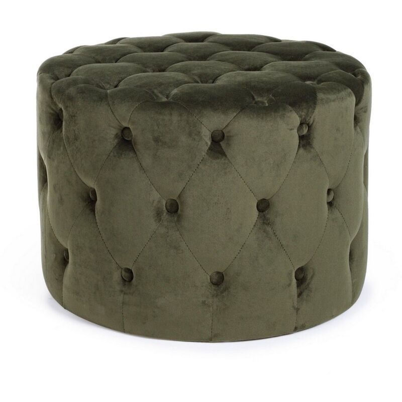 foto del prodotto poltrona pouf lorella per interno, con struttura in legno di pino e mdf da 60 x 42h cm tortora