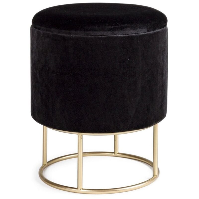 foto del prodotto poltrona pouf polina per interno, con struttura in mdf e compensato da 34.5x45h cm rosa