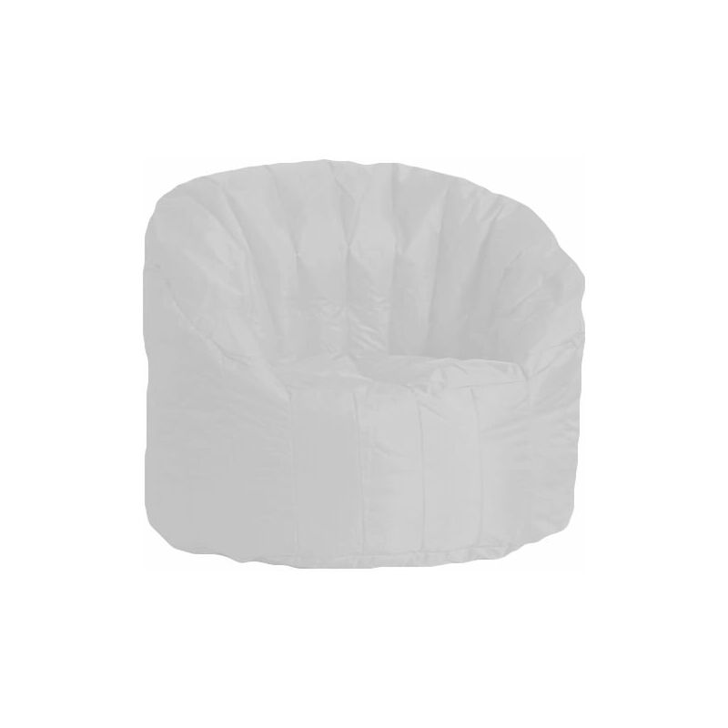 foto del prodotto poltrona pouf tortuga in nylon bianca avalli