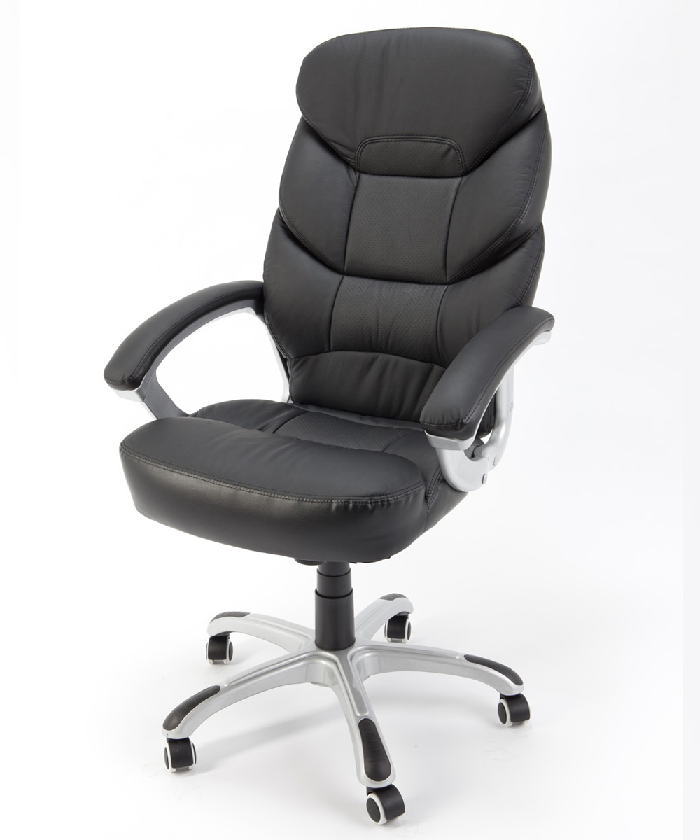 foto del prodotto poltrona presidenziale ergonomica in ecopelle da ufficio studio modello excelsior