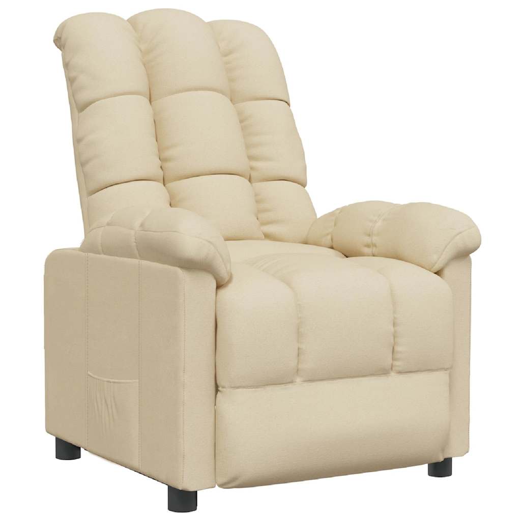 foto del prodotto poltrona reclinabile crema in tessuto cod mxl 13698