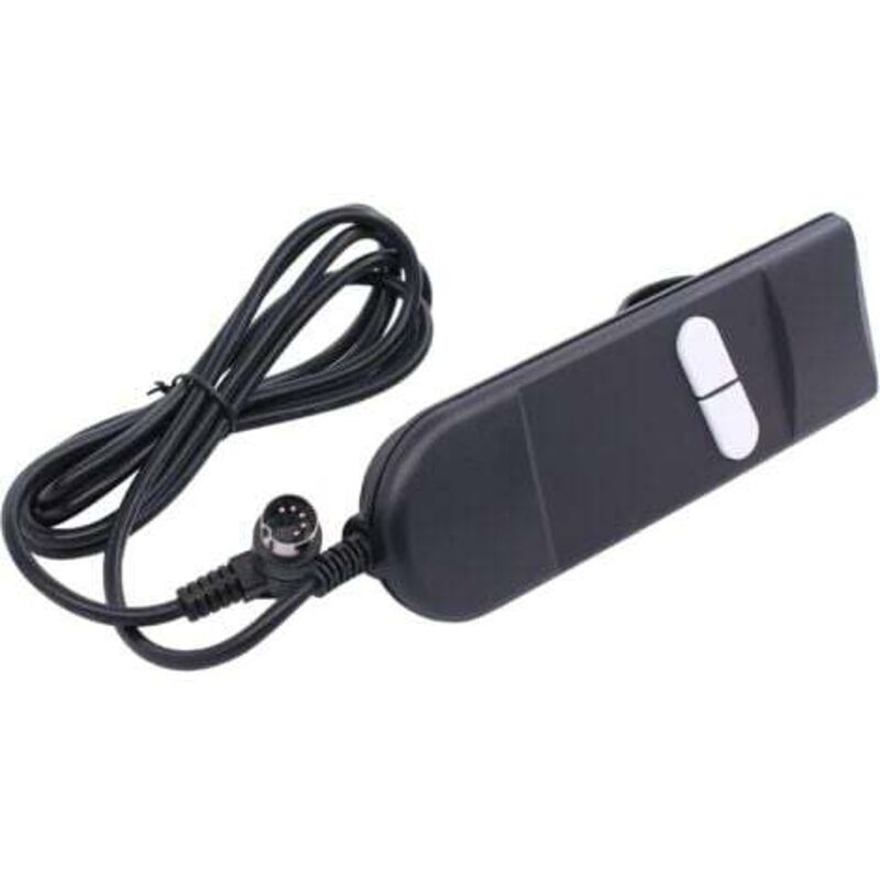 foto del prodotto poltrona reclinabile elettrica con alzata e sollevamento, telecomando con interruttore manuale, controller a 2 pulsanti e 5 pin lablanc