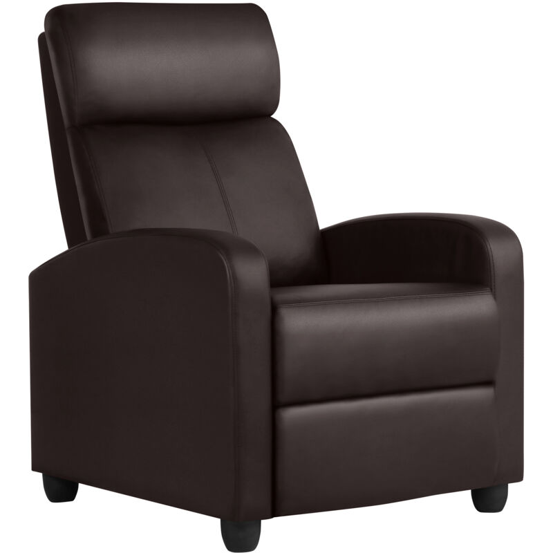 foto del prodotto poltrona reclinabile poltrona relax imbottita con schienale regolabile sedia monoposto con poggiapiedi da soggiorno ufficio studio camera da letto 67