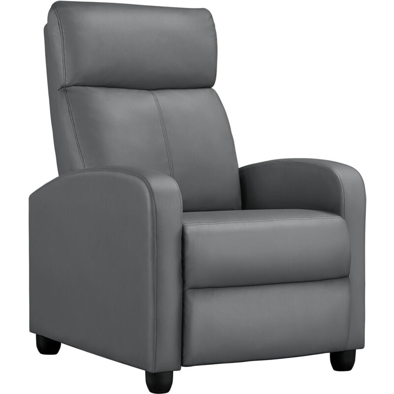 foto del prodotto poltrona reclinabile poltrona relax imbottita con schienale regolabile sedia monoposto con poggiapiedi da soggiorno ufficio studio camera da letto 67