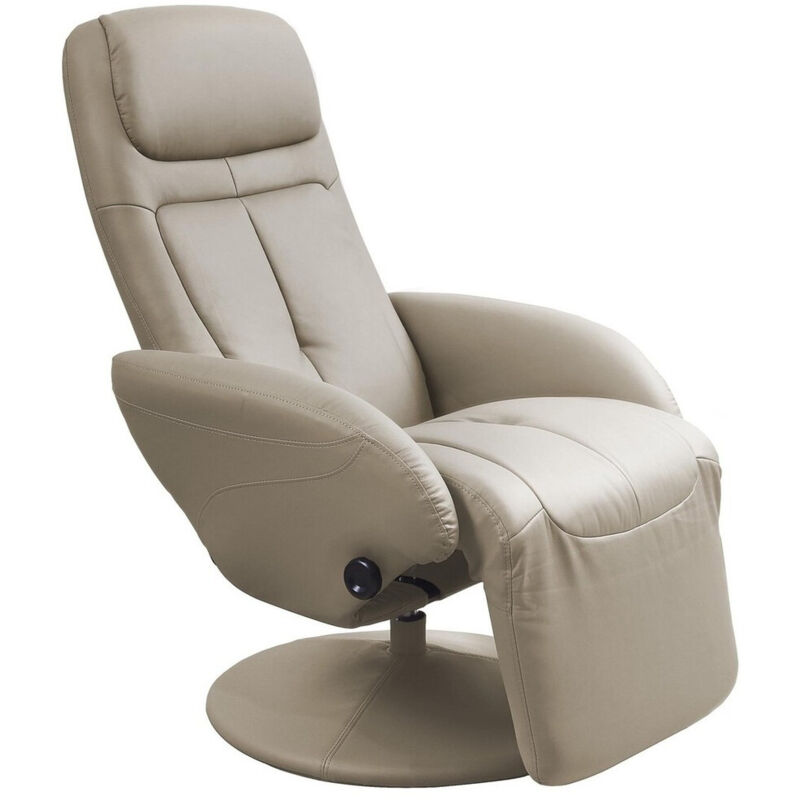 foto del prodotto poltrona regolabile houston 492, cappuccino, 84x74x80cm, eco pelle