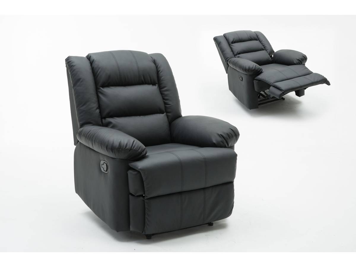 foto del prodotto poltrona relax buckingham nera